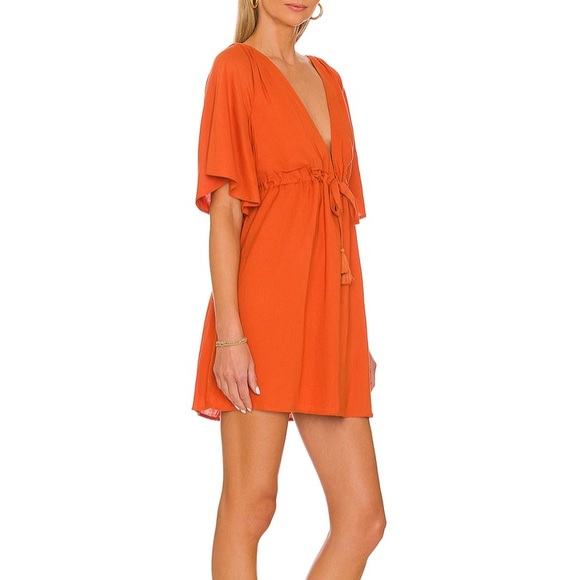 House of Harlow 1960 Lime Green Mini Boho deep V dress NEW- NWT - Picture 5 of 5